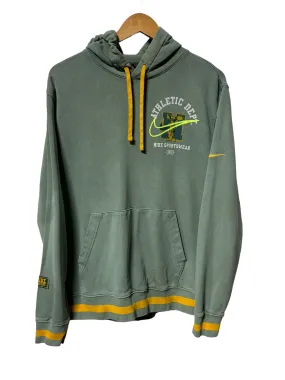 00's Nike Athletics Green Pullover Hoodie Size Medium
