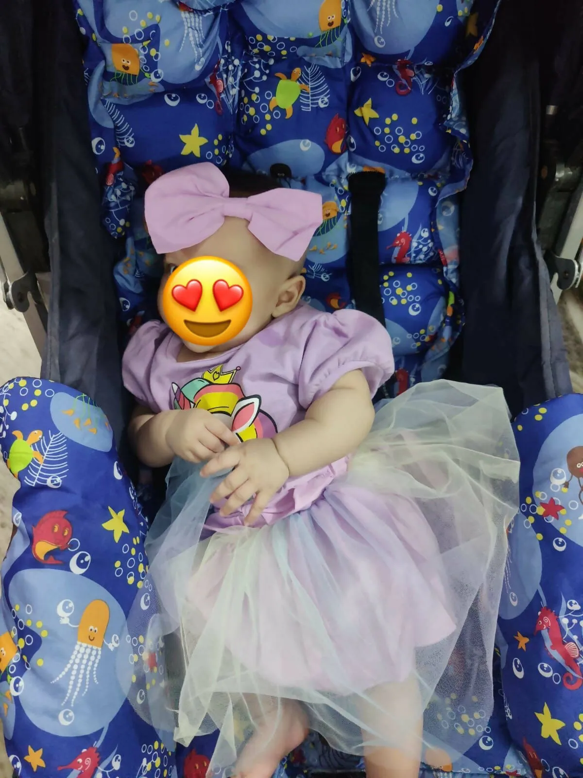 3pcs Baby Girl Unicorn Print Puff-sleeve Romper and Mesh Skirt & Headband Set