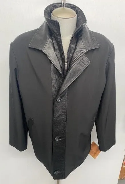 4760 Clearance -  Black ClimaFlo Softshell with Black Lambskin Trims - Size 44
