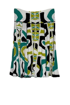 6 panels single layer flair skirt