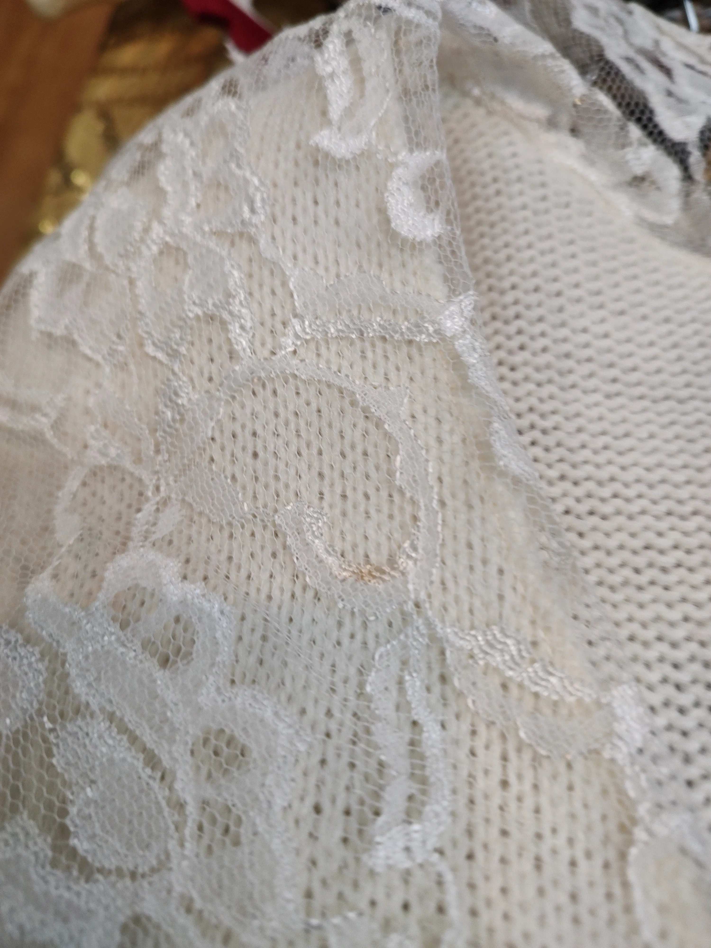 '80s midi sweater dress with lace collar by My Michelle