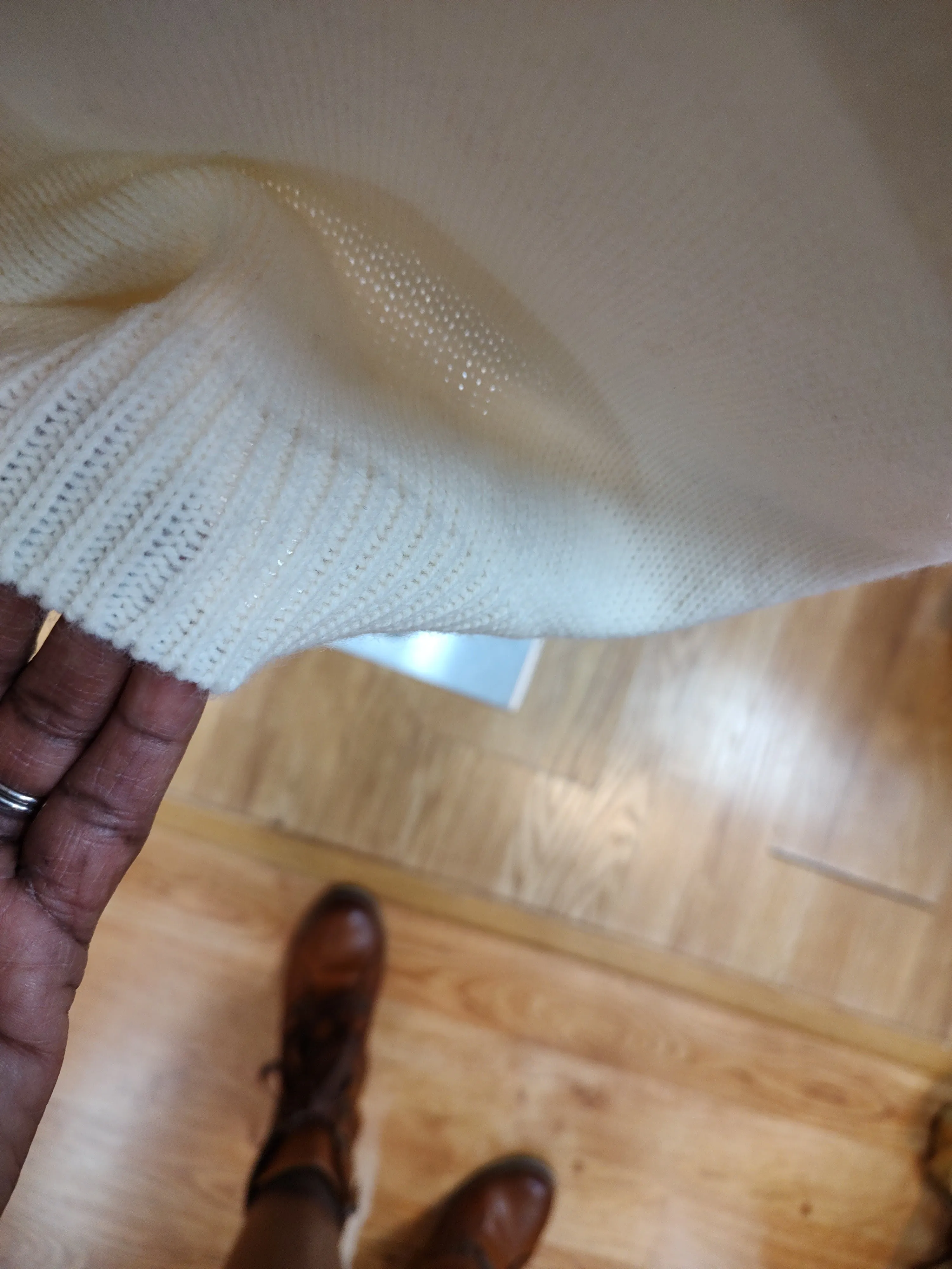 '80s midi sweater dress with lace collar by My Michelle