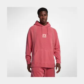 Air Jordan Washed Wings Mens Pullover Hoodie (Red)