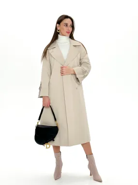 Aire Trench Coat in Beige