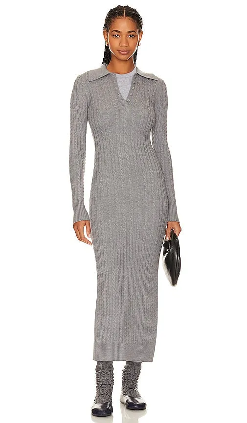 BEVERLY HILLS x REVOLVE Midi Cable Dress in Grey