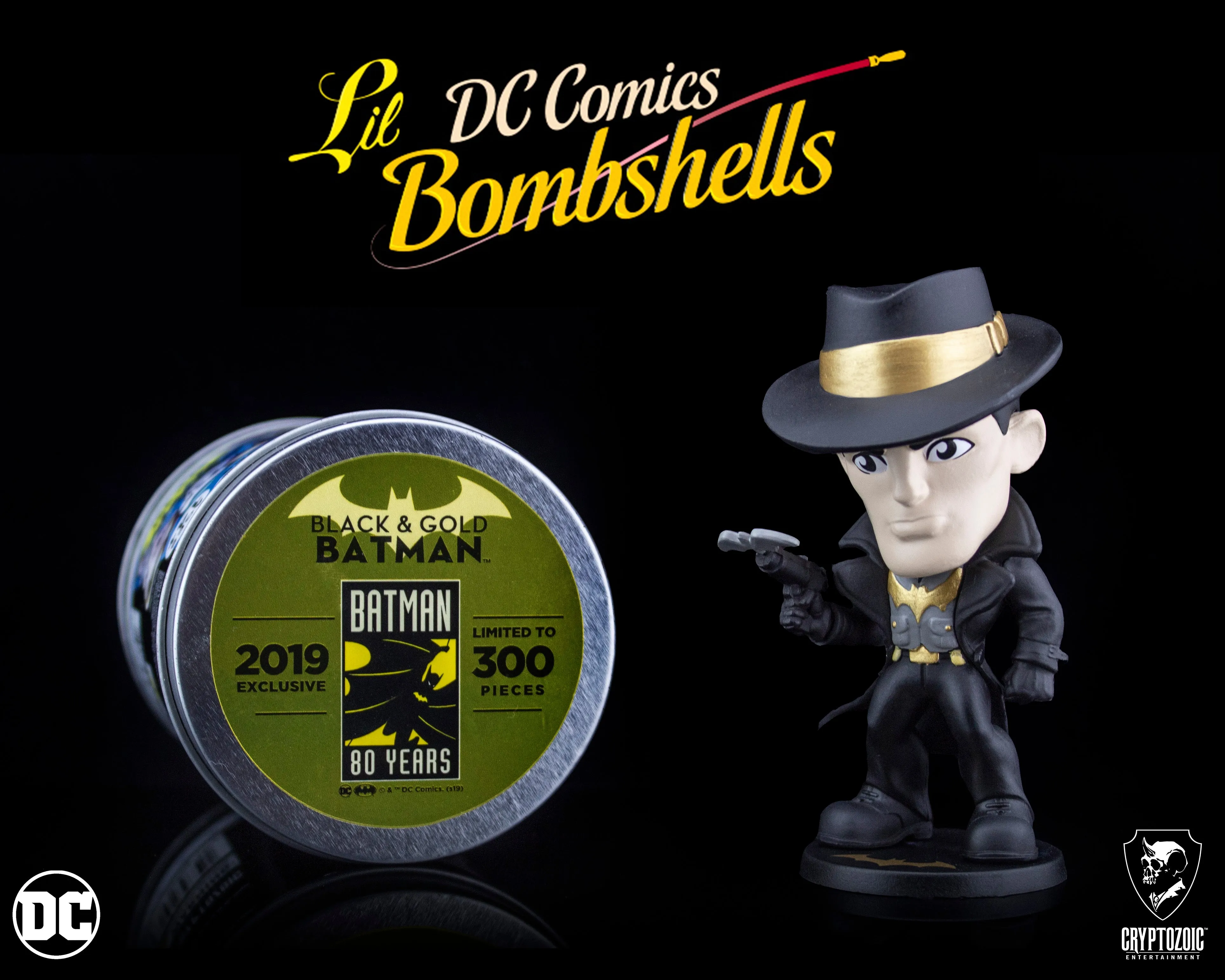 Black & Gold Batman DC Lil Bombshells: Series 3 Vinyl Figure (L.A. Comic Con Exclusive)
