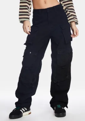 Black Pixley Cargo Jeans