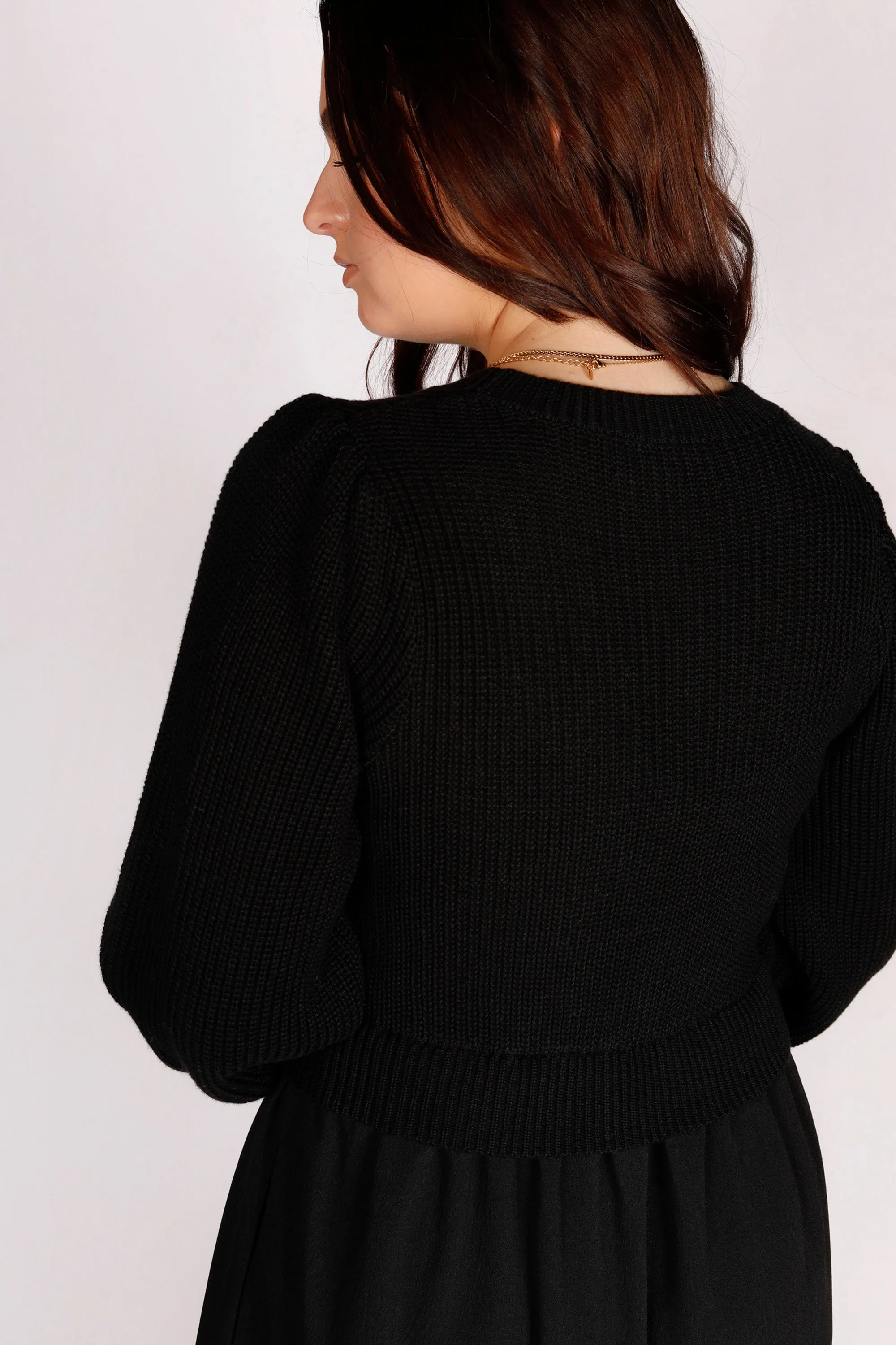 Black Sweater Midi Dress