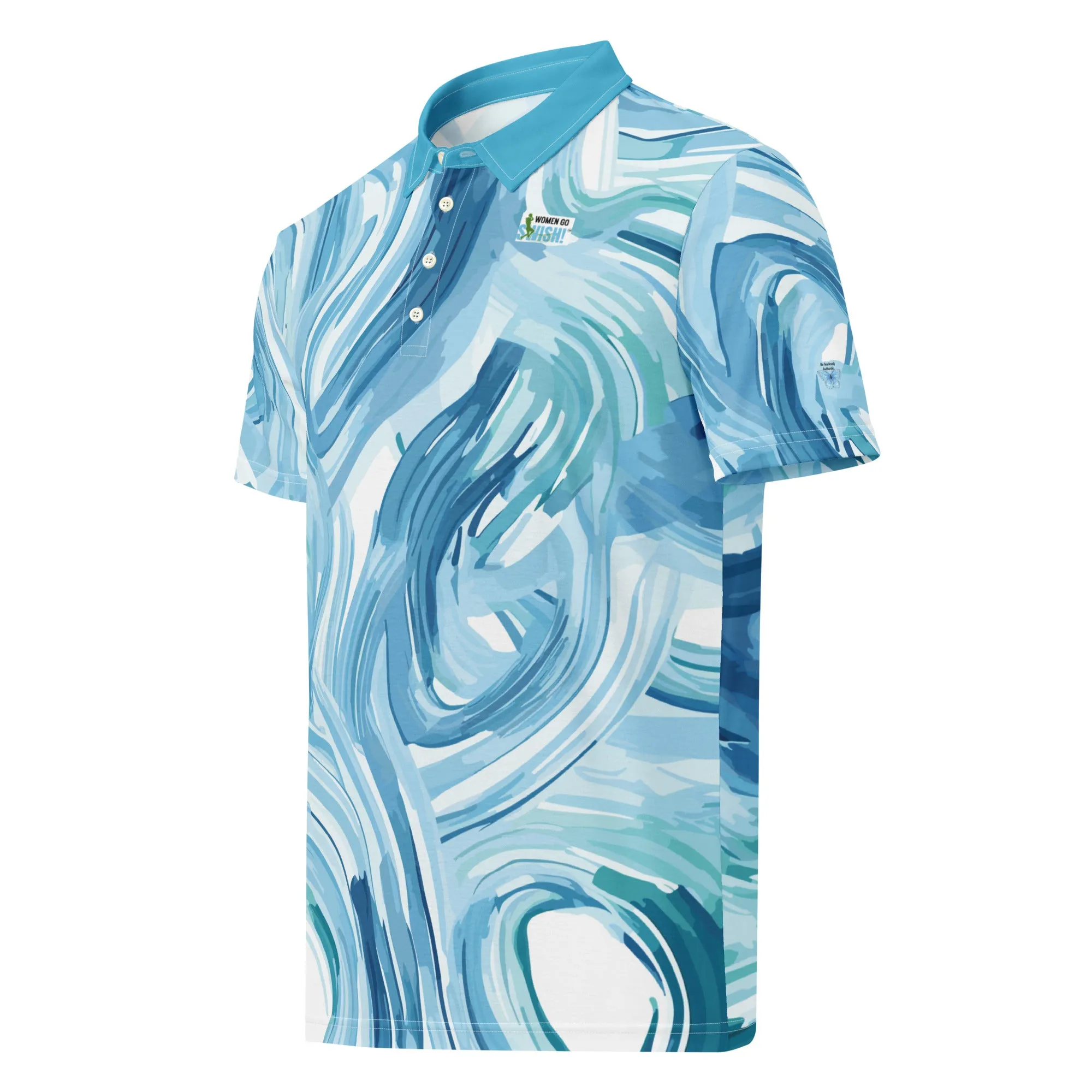 Blue Whirlwind Golf polo