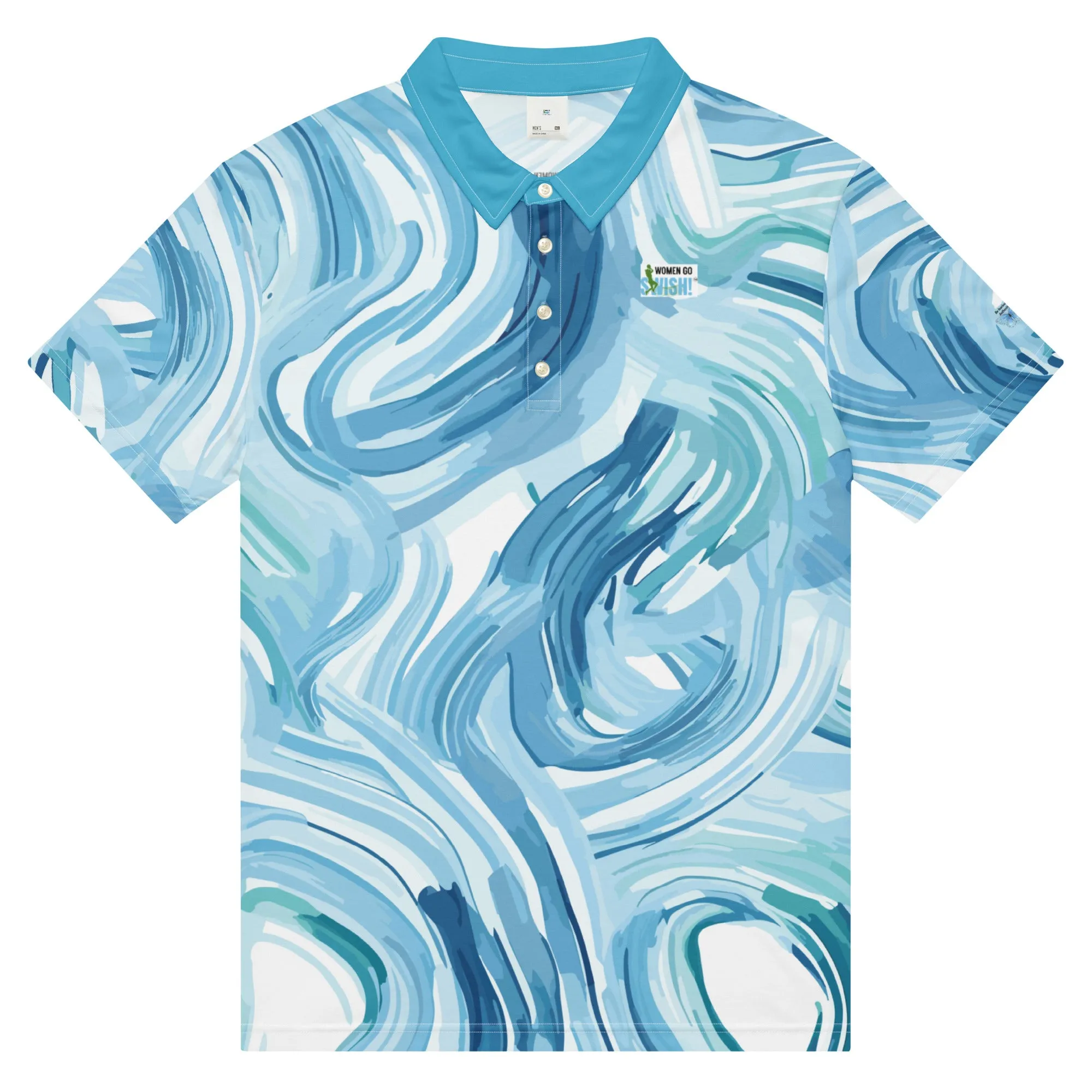 Blue Whirlwind Golf polo