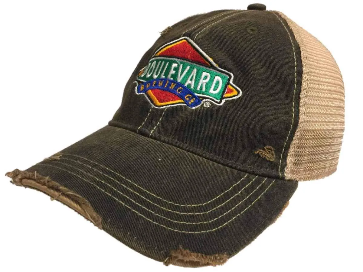 Boulevard Brewing Company Retro Brand Vintage Mesh Beer Adjustable Hat Cap