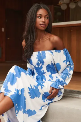 Calypso Floral Denni Smocked Midi Dress