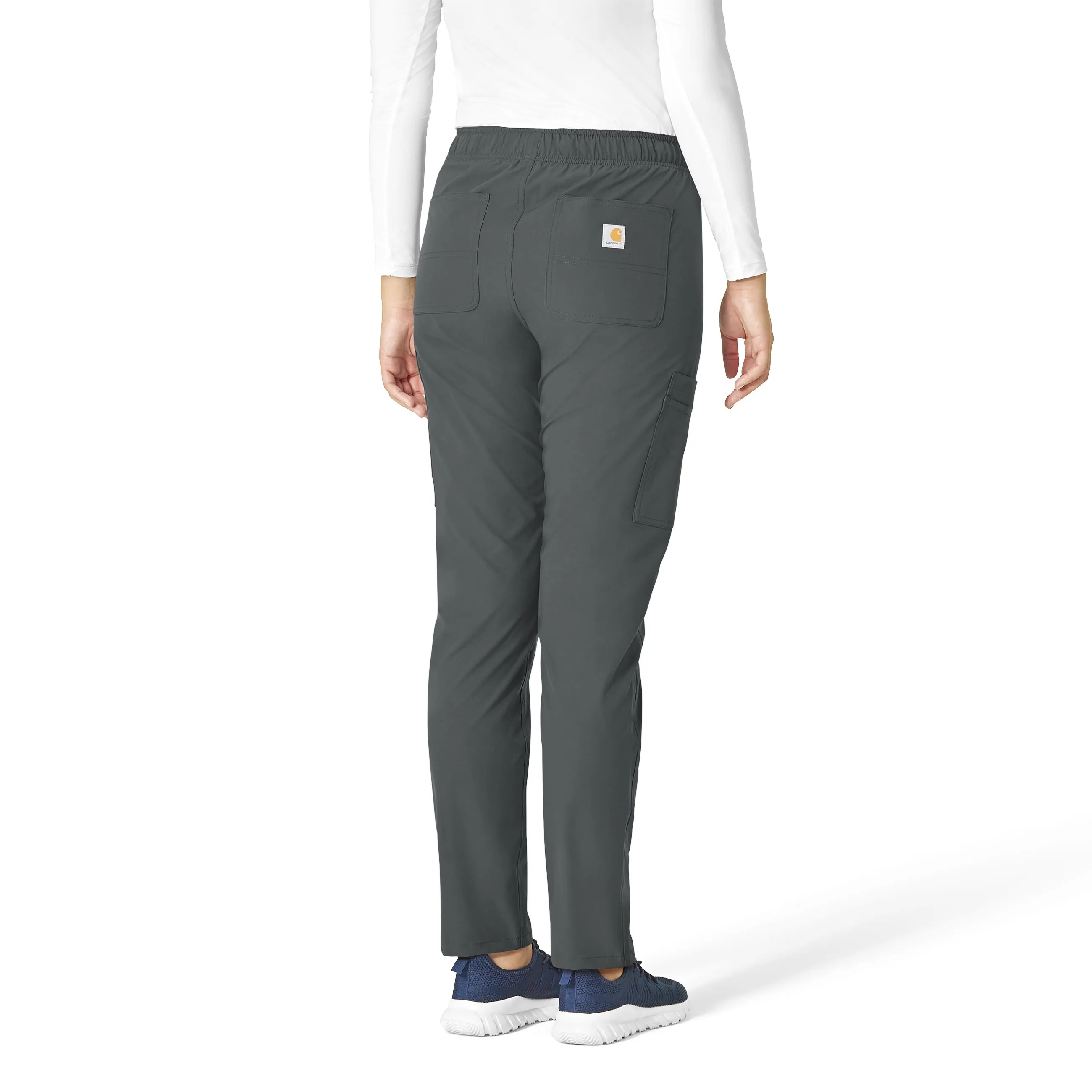 Carhartt Force Essentials Women's Straight Leg Scrub Pant - Pewter
