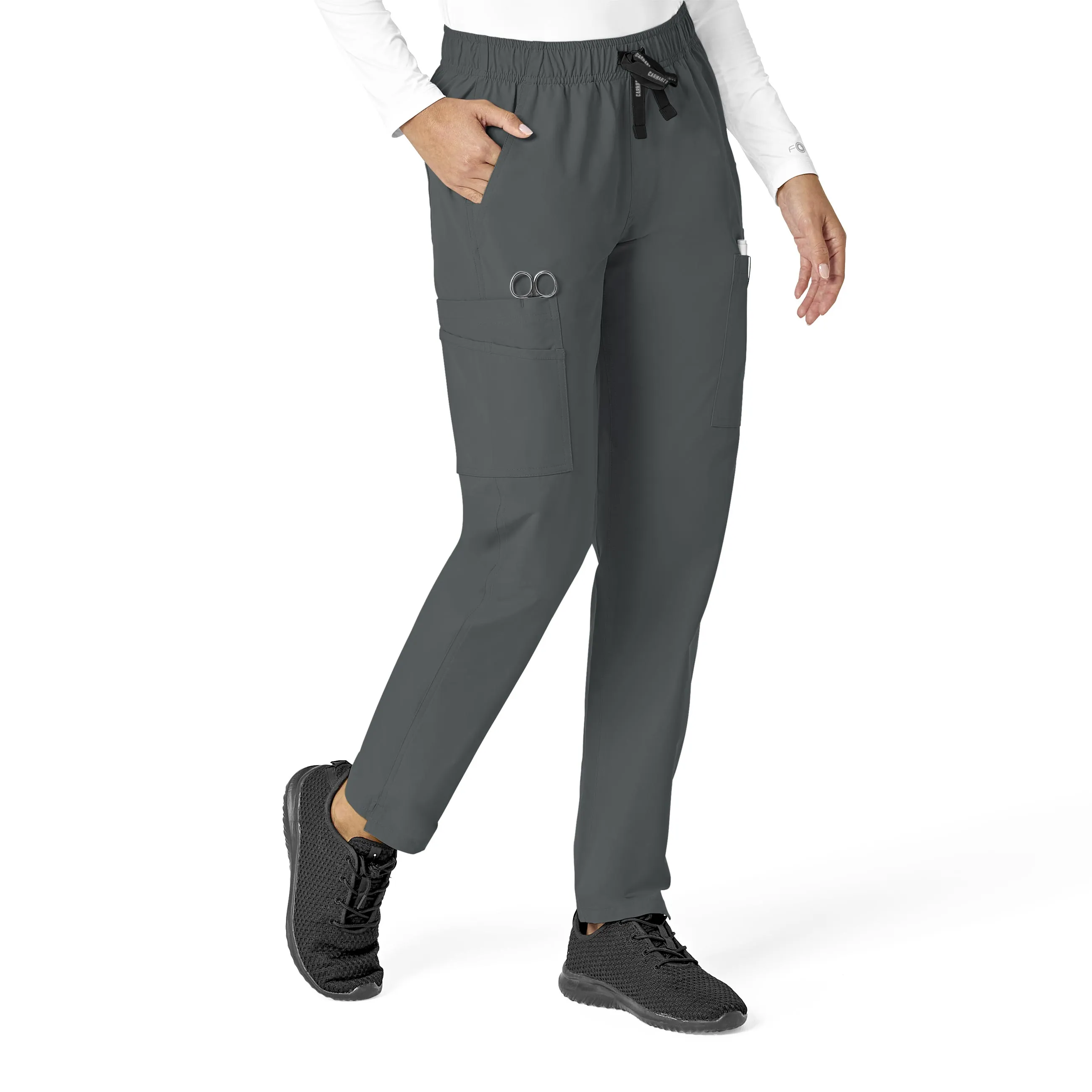 Carhartt Force Essentials Women's Straight Leg Scrub Pant - Pewter