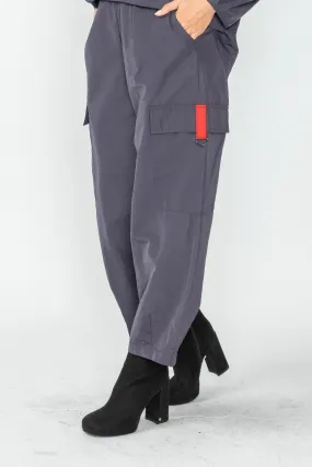 Charcoal Memory Cargo Double Pocket Pants