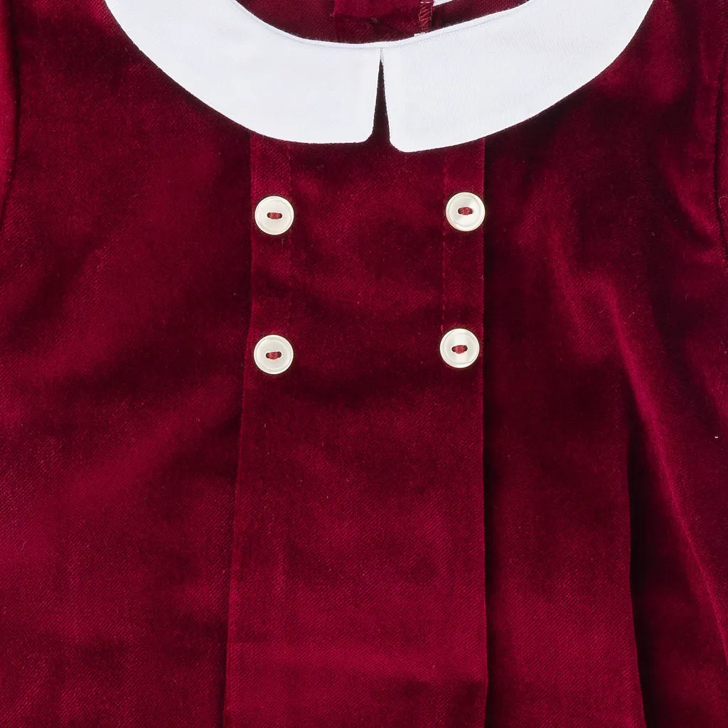Charlie Red Velvet Gentleman's Romper