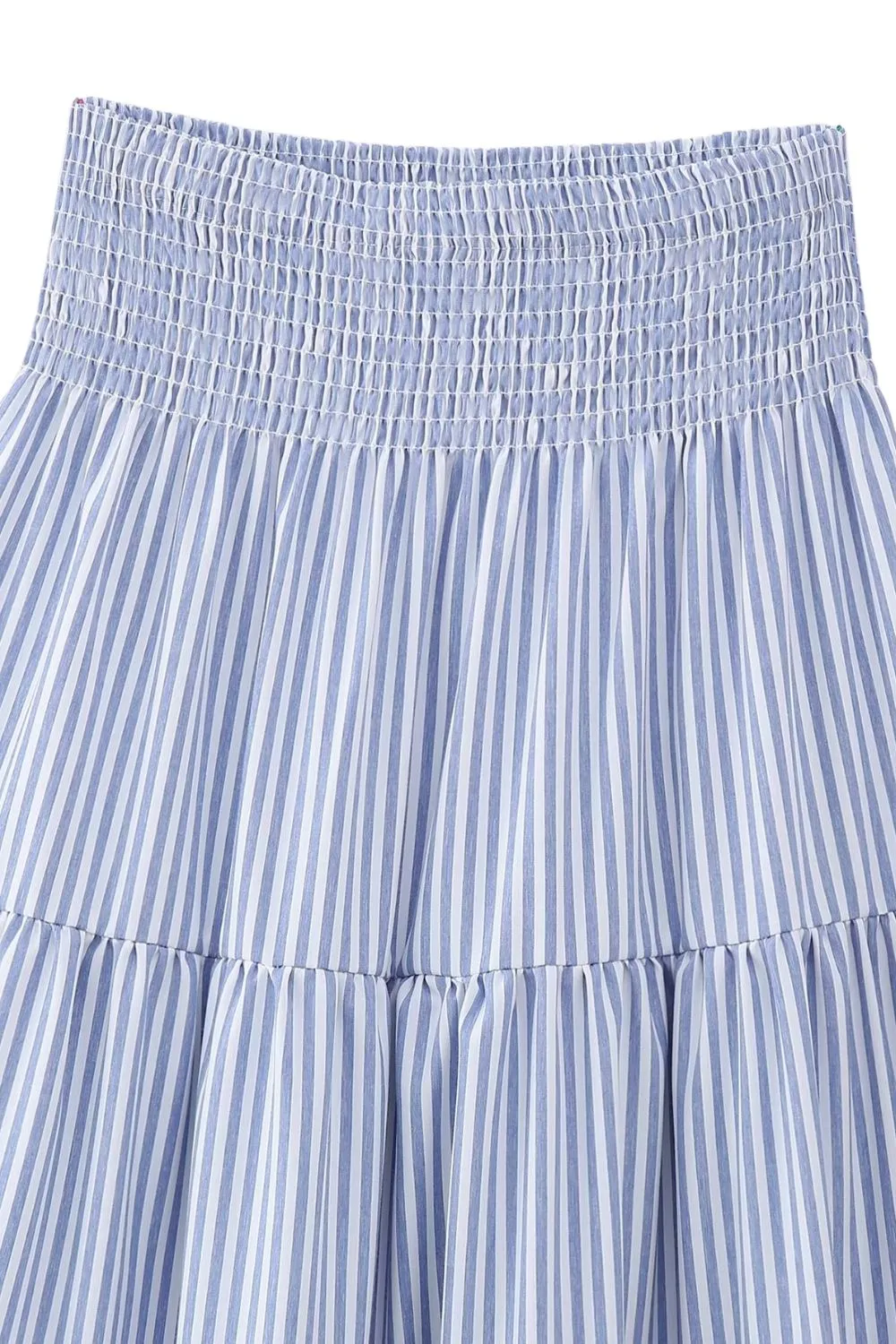 'Chloe' Striped Short Top & Cake Skirt Midi Dress Set