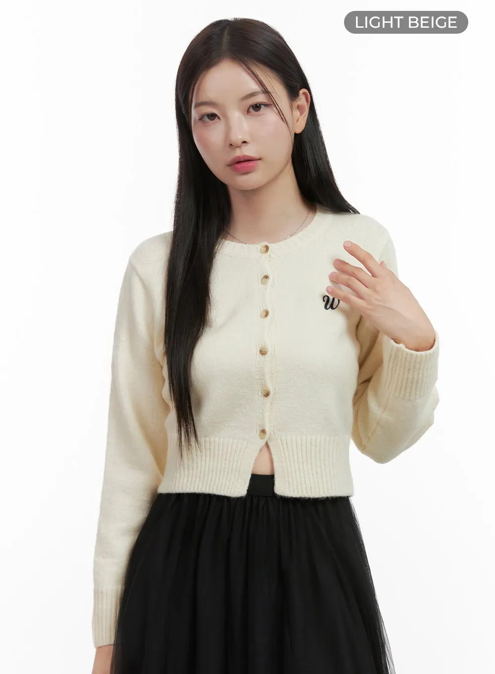 Classic Charm Buttoned Cardigan OO416