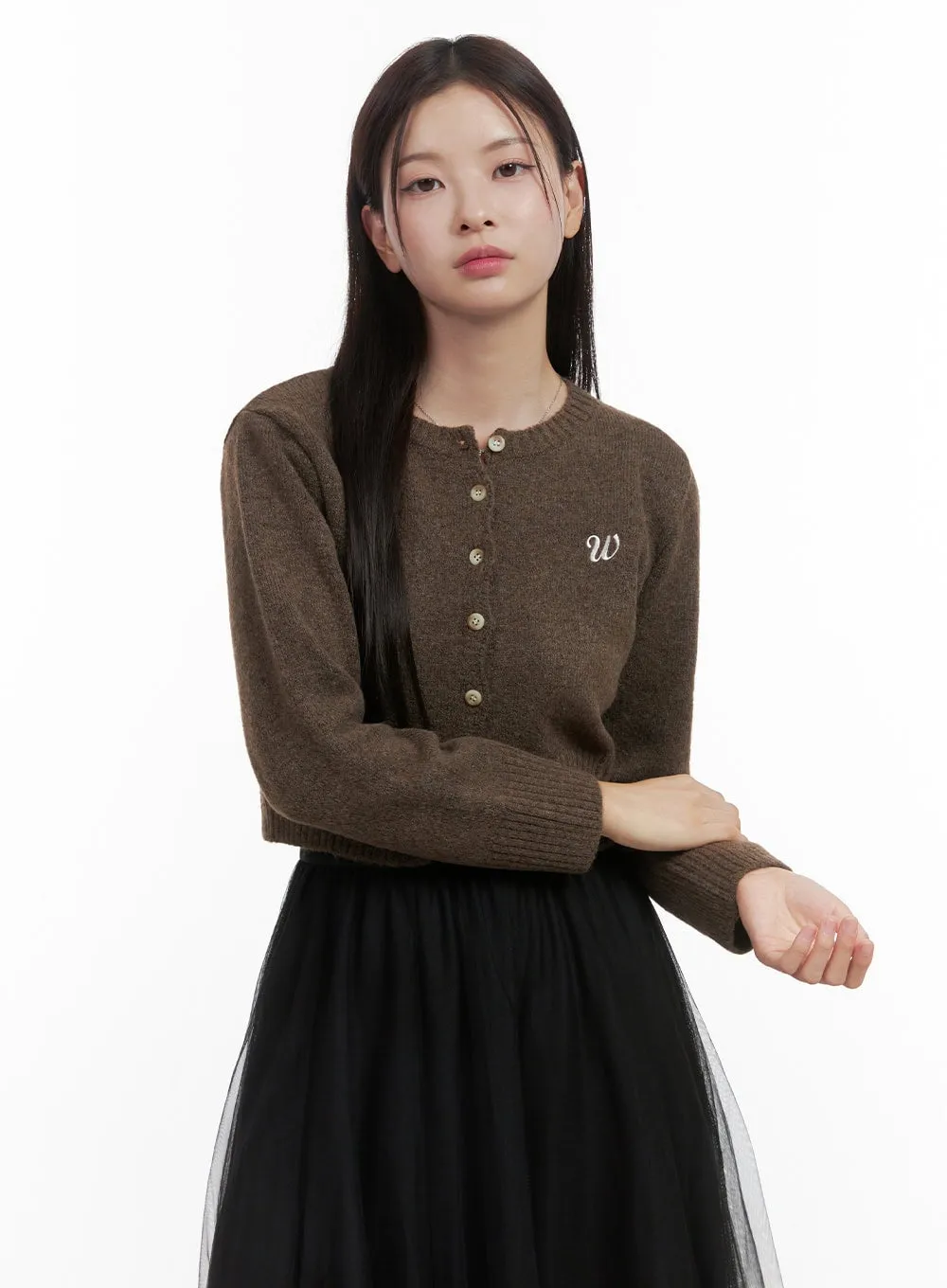 Classic Charm Buttoned Cardigan OO416