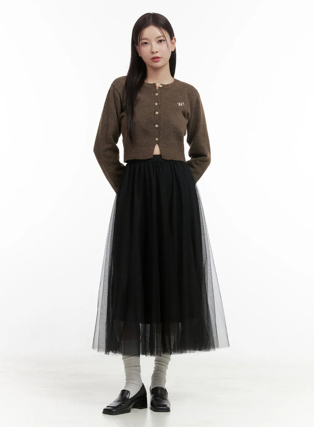 Classic Charm Buttoned Cardigan OO416