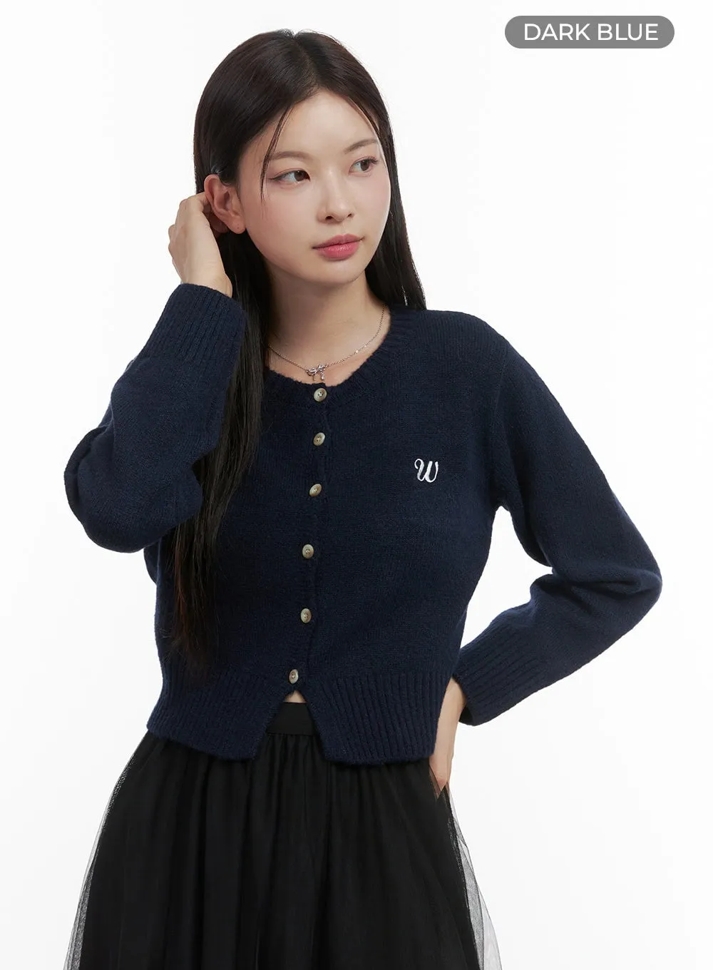Classic Charm Buttoned Cardigan OO416