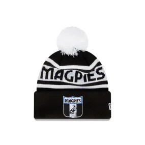 Collingwood Magpies Retro Logo Beanie with Pom