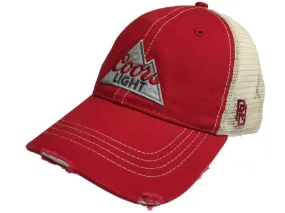 Coors Light Brewing Company Retro Brand Vintage Mesh Beer Adjustable Hat Cap