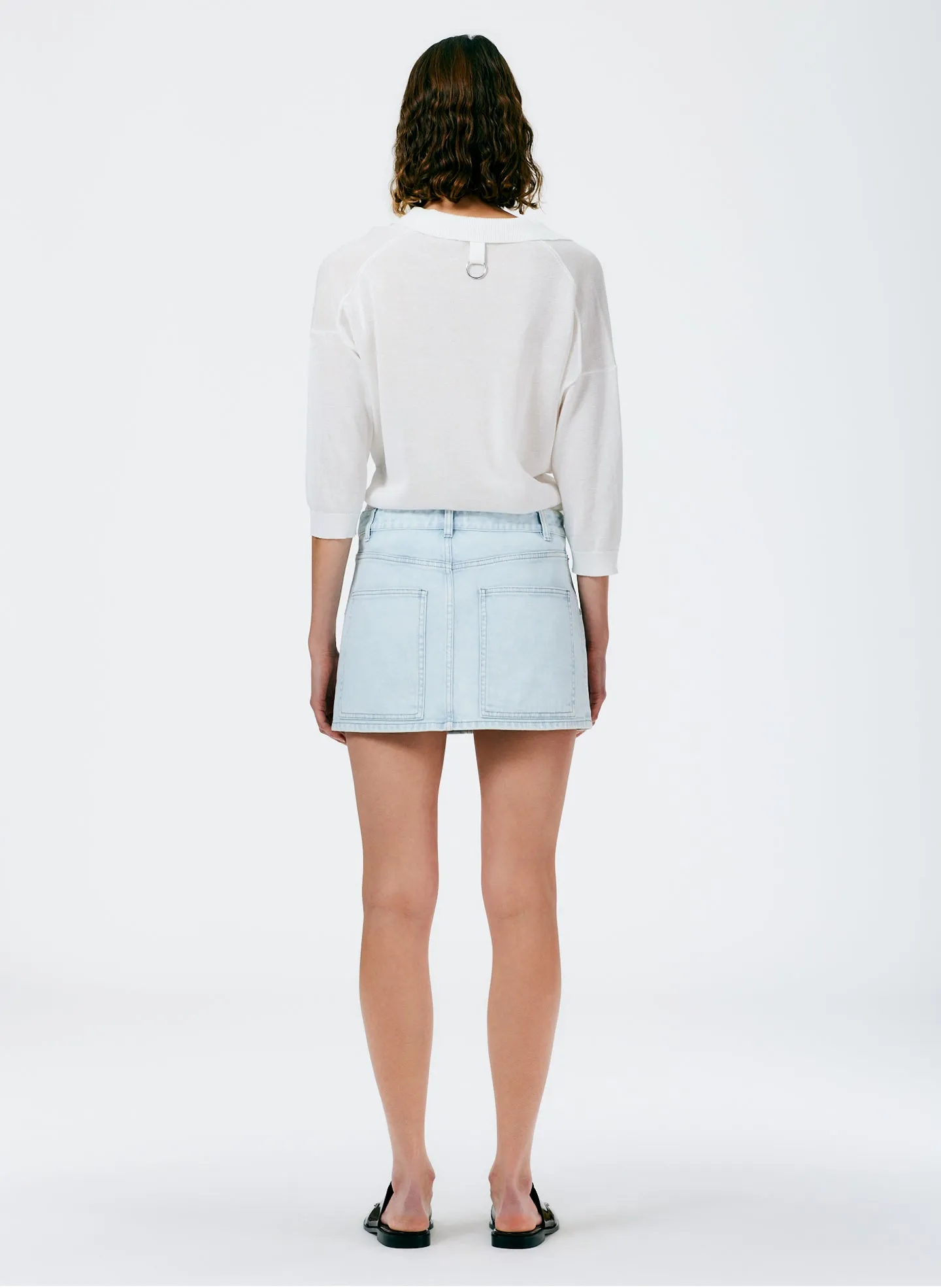 Crispy Viscose Sweater Easy Polo