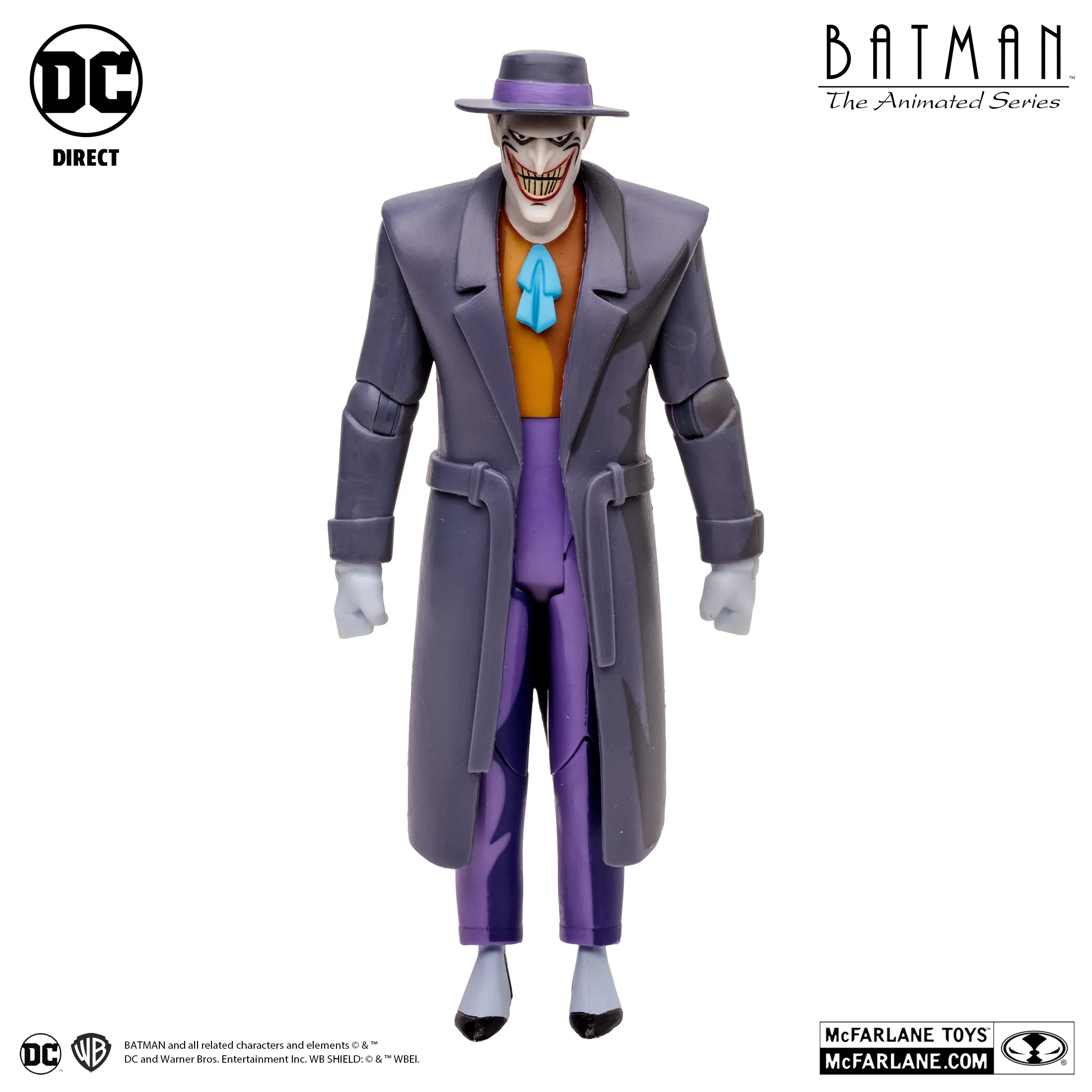 DC Comics Batman The Animated Series: The Joker (Trench Coat) (Lock-Up BAF) 7" Inch Scale Action Figure - McFarlane Toys (Target Exclusive)