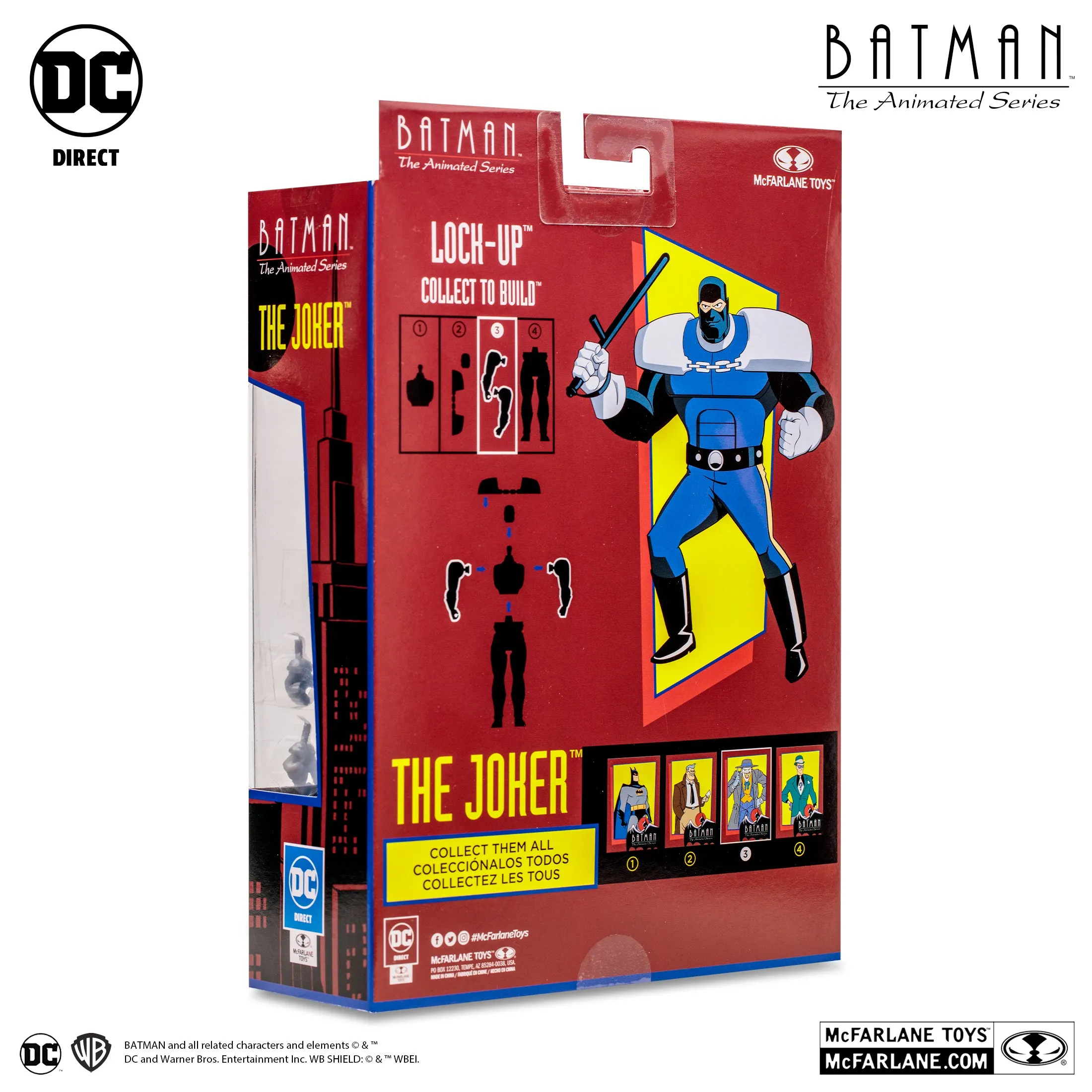 DC Comics Batman The Animated Series: The Joker (Trench Coat) (Lock-Up BAF) 7" Inch Scale Action Figure - McFarlane Toys (Target Exclusive)