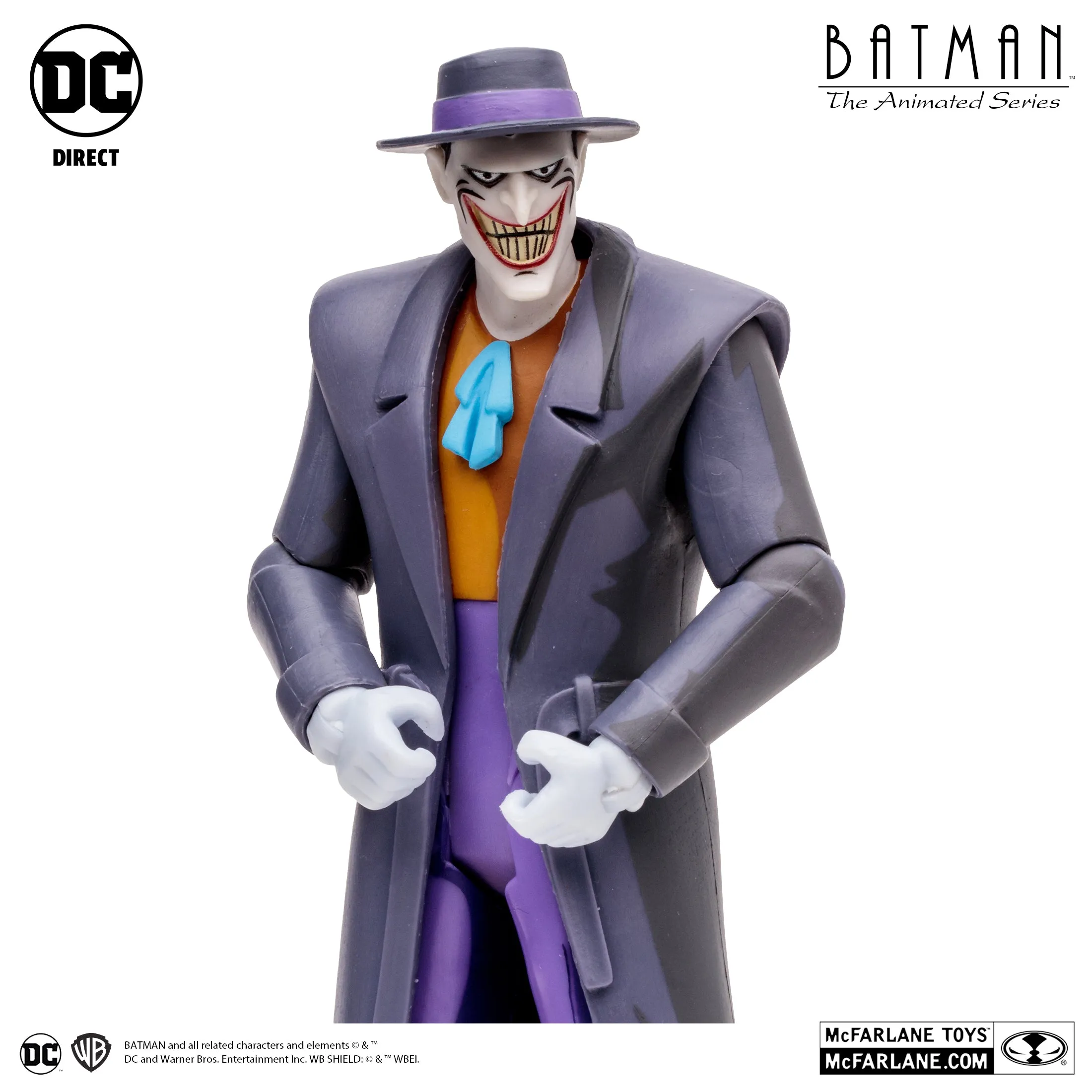 DC Comics Batman The Animated Series: The Joker (Trench Coat) (Lock-Up BAF) 7" Inch Scale Action Figure - McFarlane Toys (Target Exclusive)
