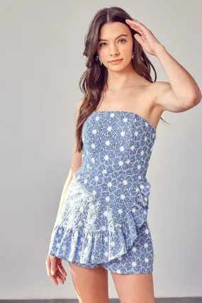 Do   Be Collection Junior Eyelet Ruffle Romper