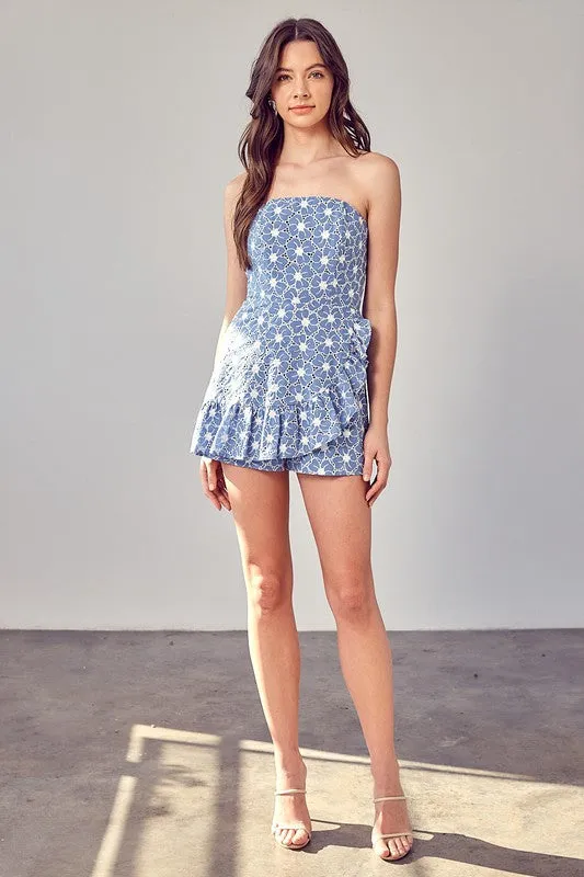 Do   Be Collection Junior Eyelet Ruffle Romper