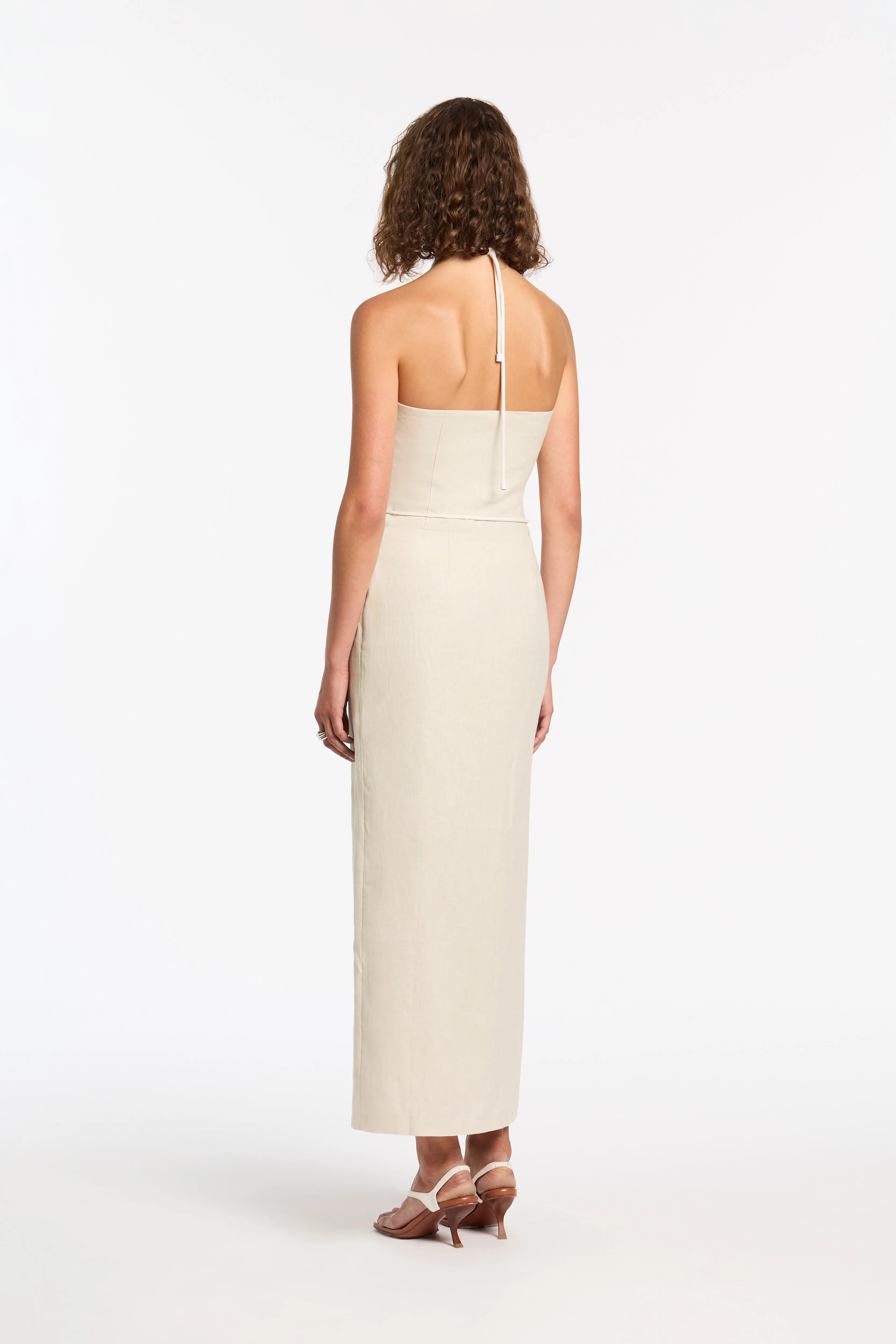 D'Orsay Corded Midi Skirt