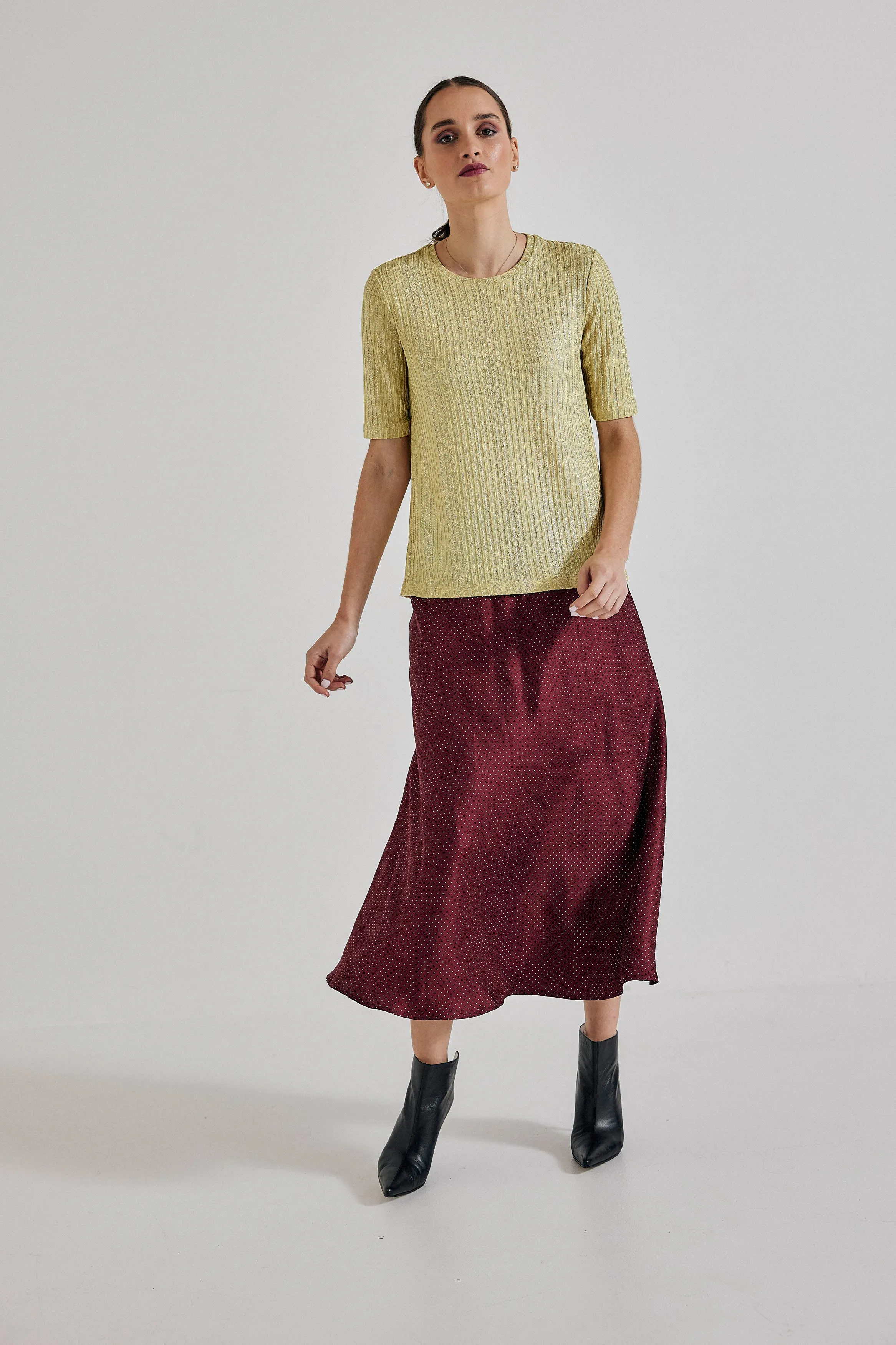 Duchess Skirt in Men’s Necktie Silk