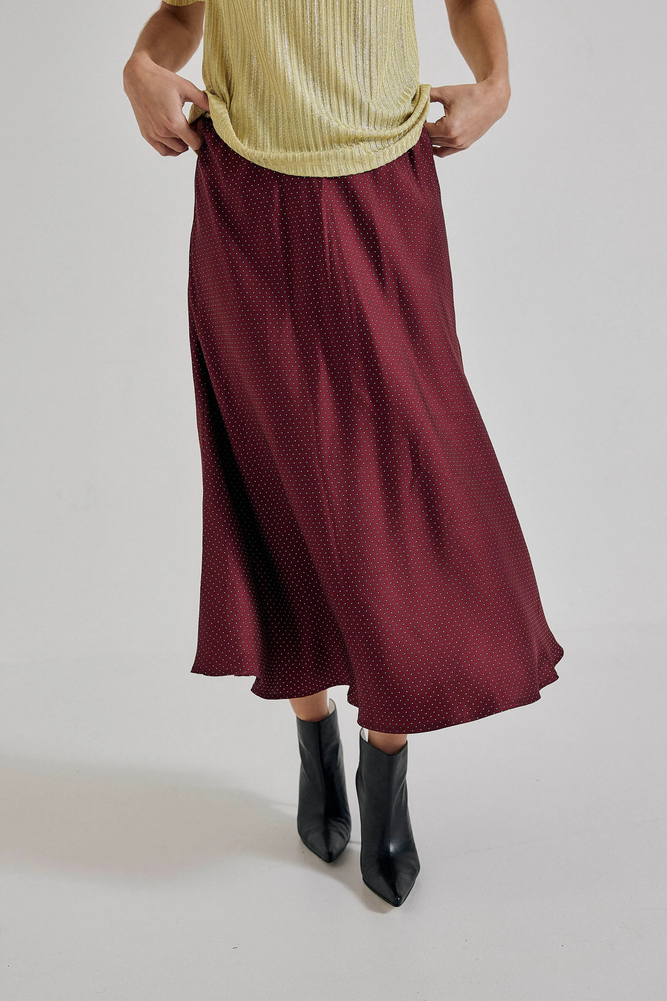 Duchess Skirt in Men’s Necktie Silk
