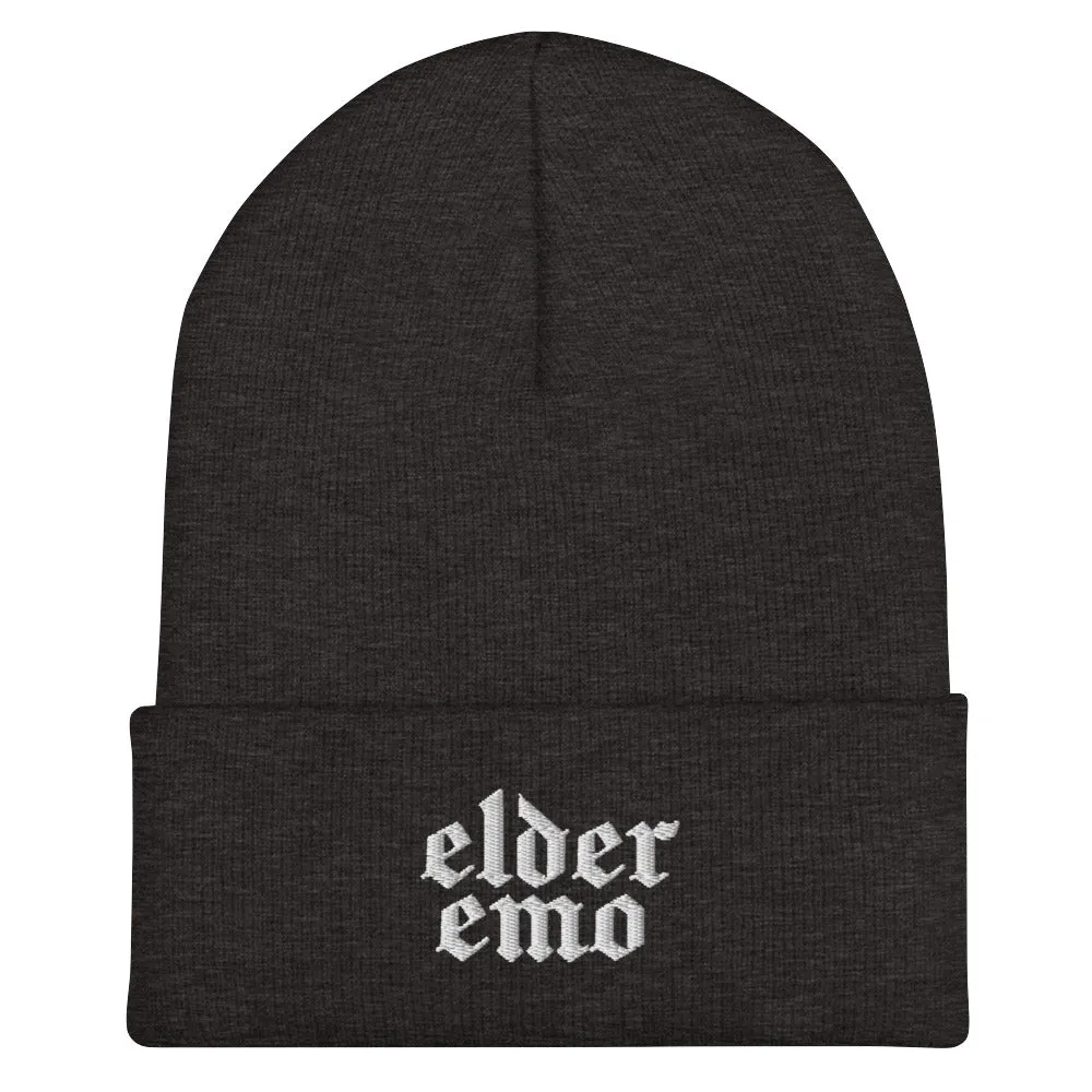 Elder Emo Embroidered Beanie