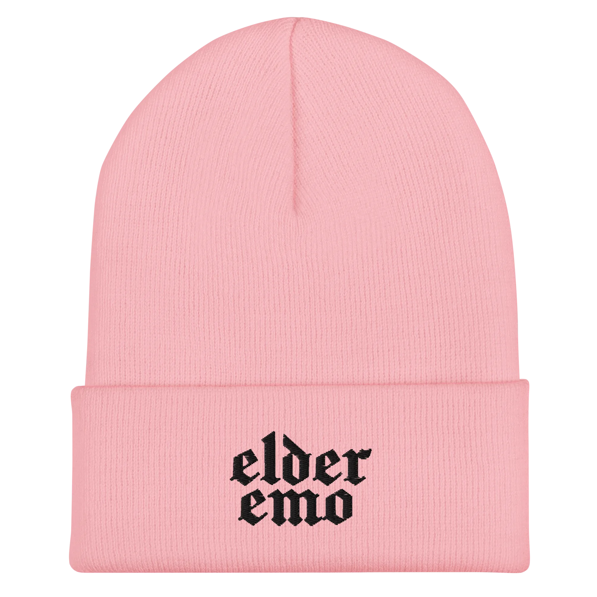 Elder Emo Embroidered Beanie