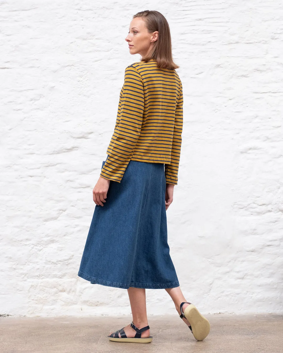 Elsie Denim Midi Skirt