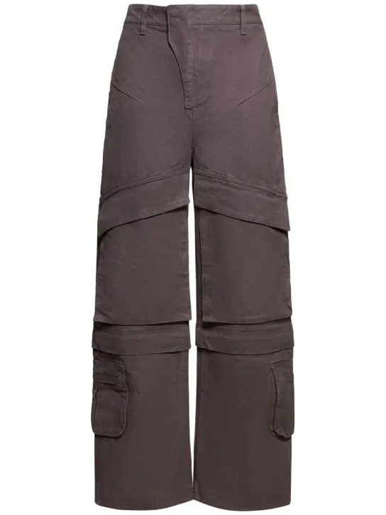 Entire Studios   Wide leg cotton cargo pants 
