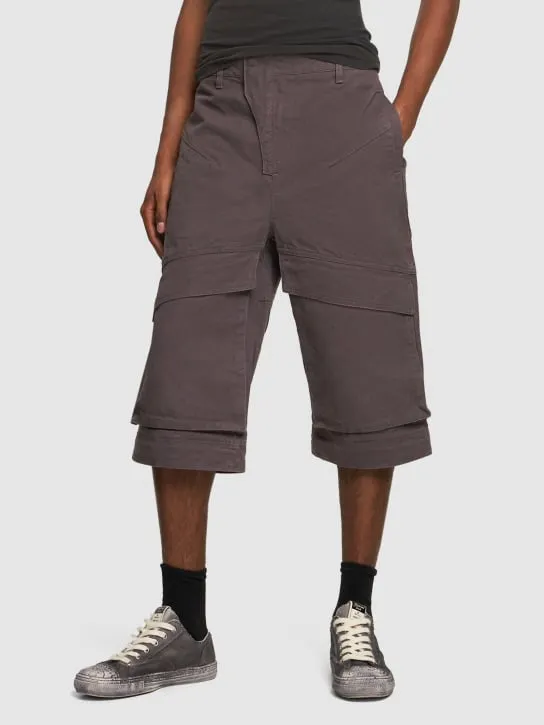 Entire Studios   Wide leg cotton cargo pants 