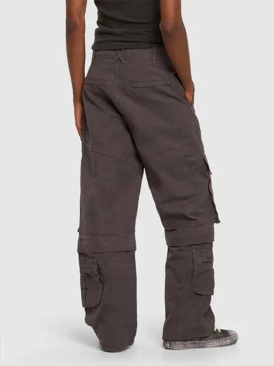 Entire Studios   Wide leg cotton cargo pants 