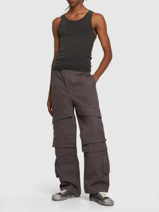 Entire Studios   Wide leg cotton cargo pants 