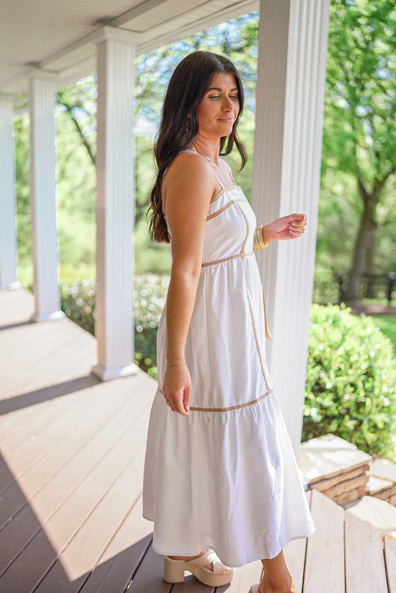 Flawless Off White Midi Dress