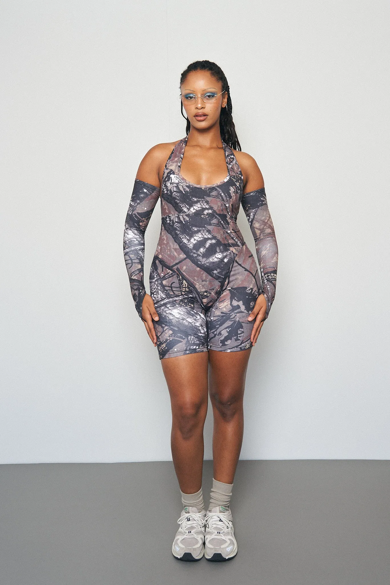 Forest Camo Yoga Romper