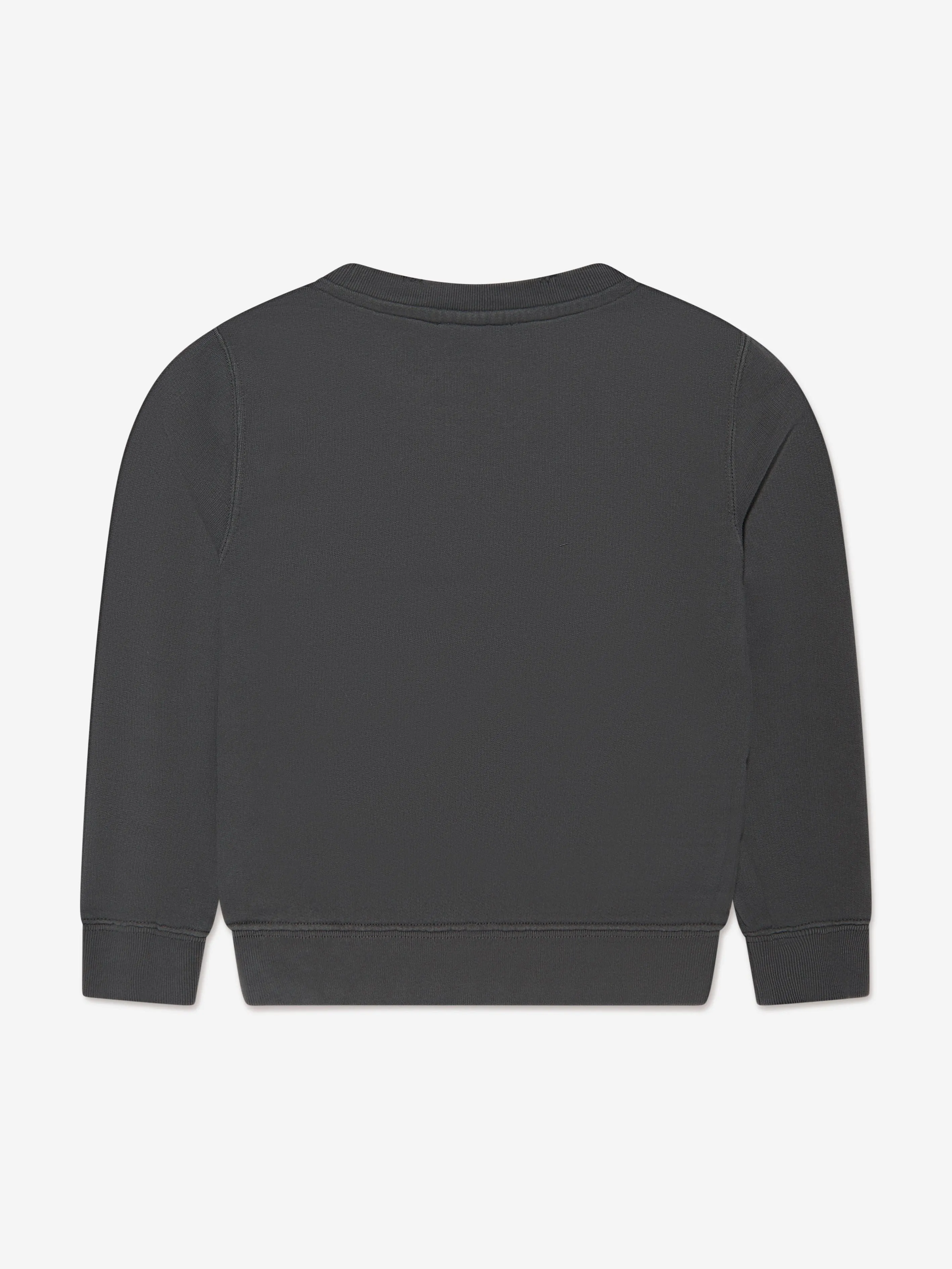 Golden Goose Girls Crystal Logo Sweatshirt in Grey