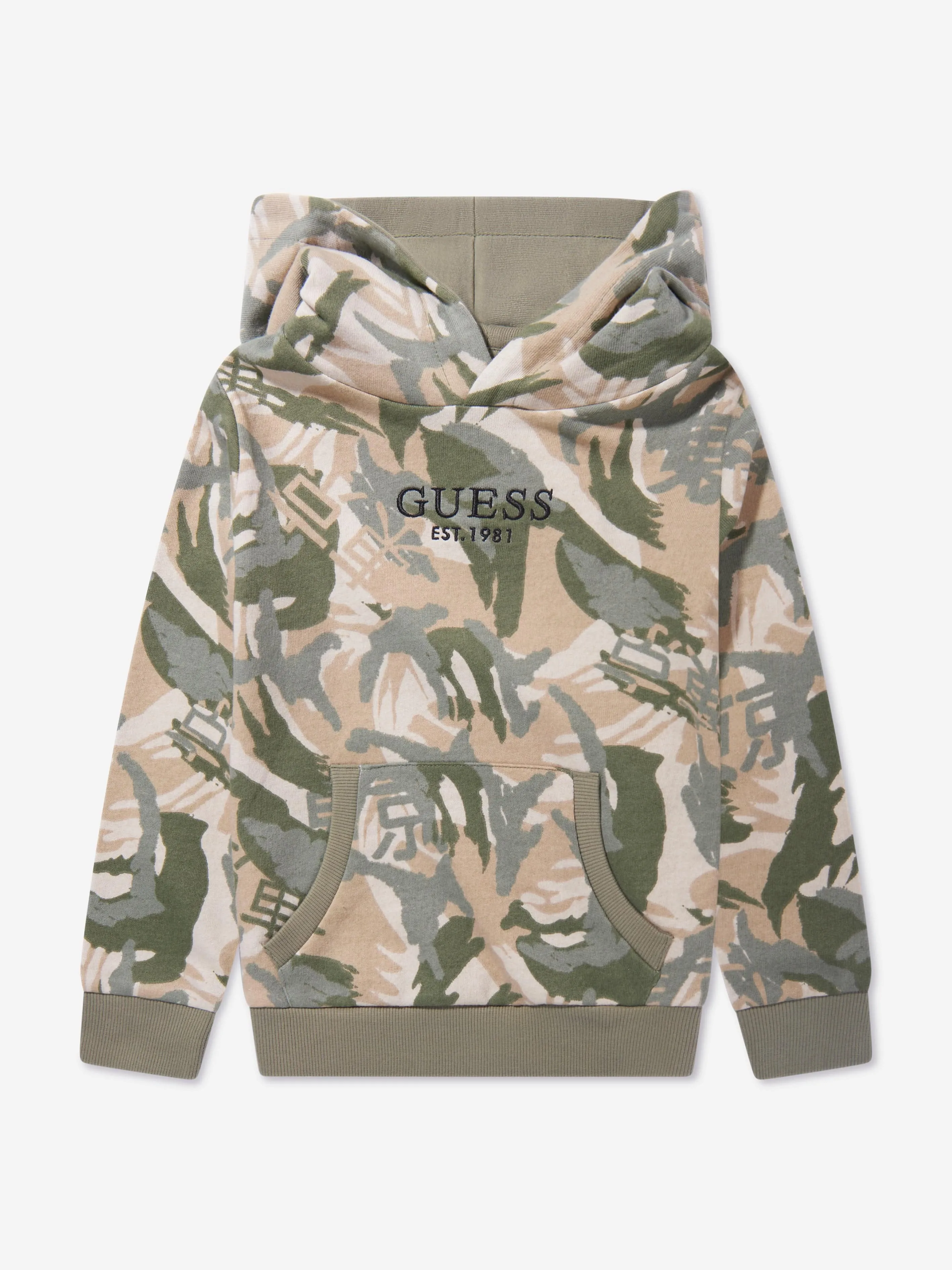 Guess Boys Desert Print Sweatshirt in Green
