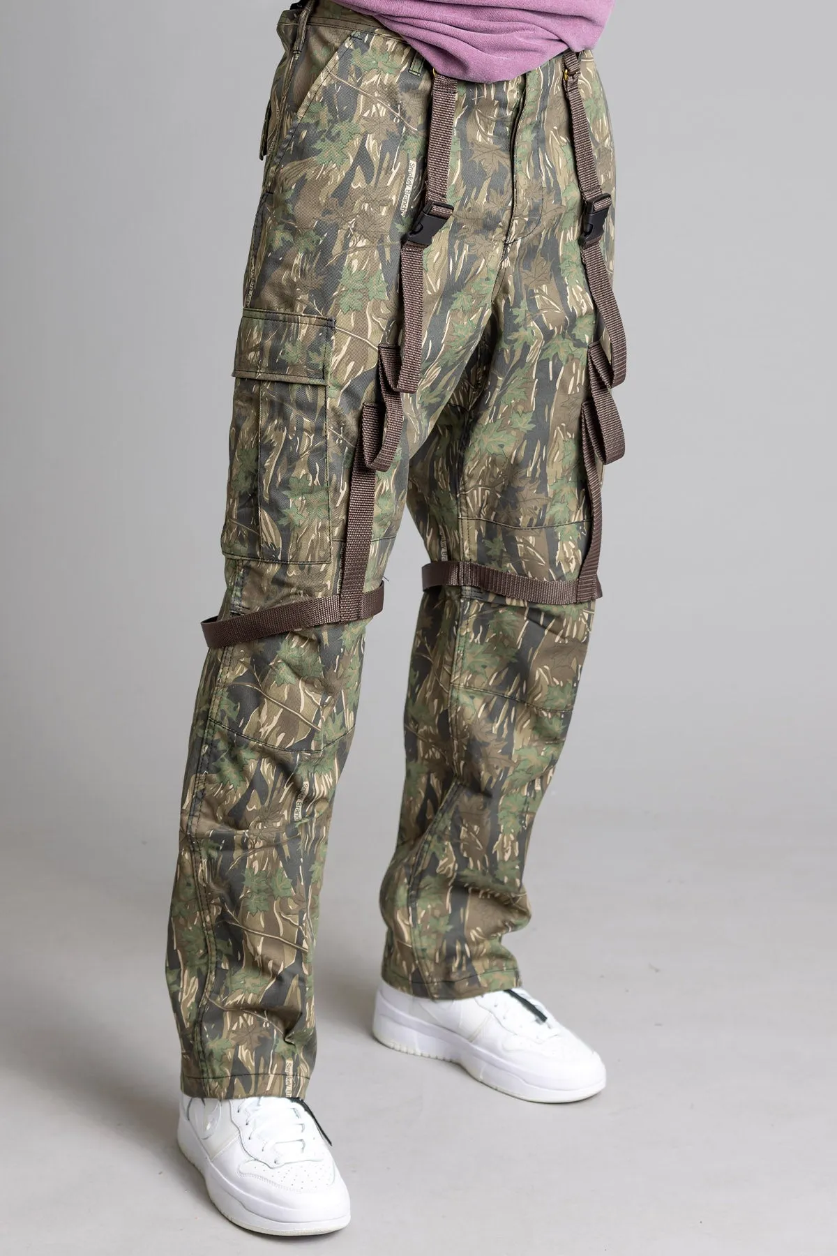 GUYS CHOCO STRAP CARGOS - HT CAMO