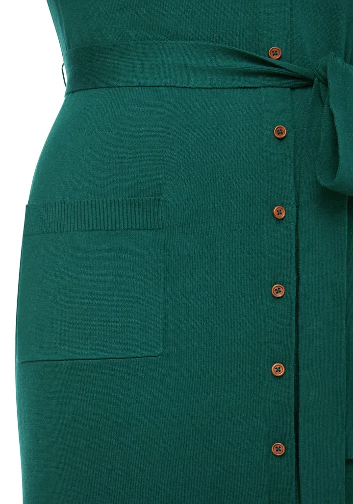 Jordyn Cardi Dress in Emerald Jungle