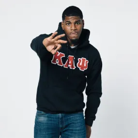 Kappa Alpha Psi 3-Letter Pullover Hoodie (Vintage Black)